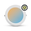 Spot LED fixe blanc rond 34-40W CCT GARANTIE 5 ANS