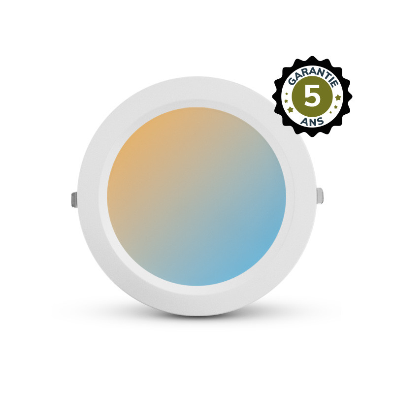 Spot LED fixe blanc rond 25-30W CCT GARANTIE 5 ANS