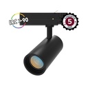 SPOT LED SUR RAIL NOIR 25W CCT IRC90 GARANTIE 5 ANS