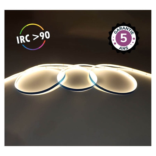 [100516] LED-STRIP-COB-3000K-5m-320 LED/m-9W/m-IP20-24V- 5 JAAR GARANTIE