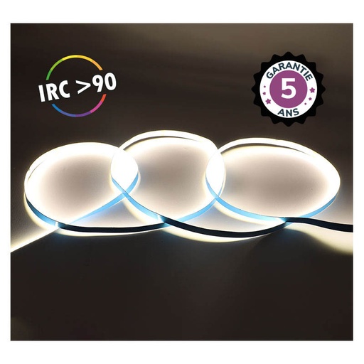 [100518] LED-STRIP-COB-6000K-5m-320 LED/m-9W/m-IP20-24V- 5 JAAR GARANTIE