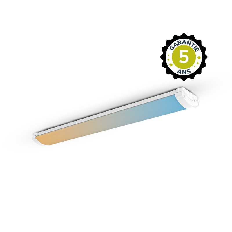 Linéaire LED salle de classe multi-puissance CCT - 1200 mm - Garantie 5 ans