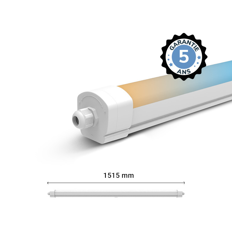 Étanche LED Intégrées DANUBE CCT II - 50W 150CM Traversant - Garantie 5 ans