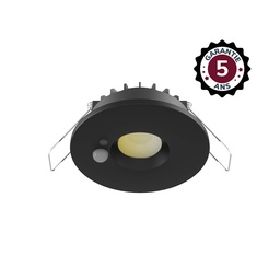 [100620] DOWNLIGHT-SPOT ESA-6W-CCT 2700/3000/4000K-DIMBAAR + DETECTOR -ZWART- 5 JAAR GARANTIE