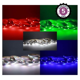 [100709] Bandeau LED RGB+4000K 5m 60 LED/m 13W/m IP20 - 24V - Garantie 5 ans