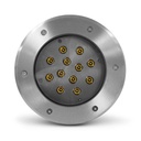 Spot LED Grond-inbouw Rond 12W 3000K Inox 316 L