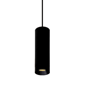  Plafonnier Tube Noir 7w 3000k 560lm UGR<19