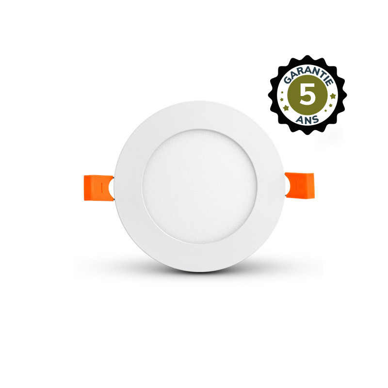 Plafonnier LED Blanc Ø120 6W 3000K GARANTIE 5 ANS