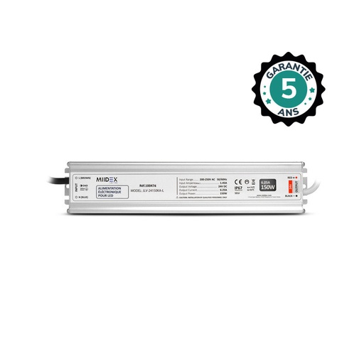 [100474] ALIMENTATION LED 150W - 24V DC