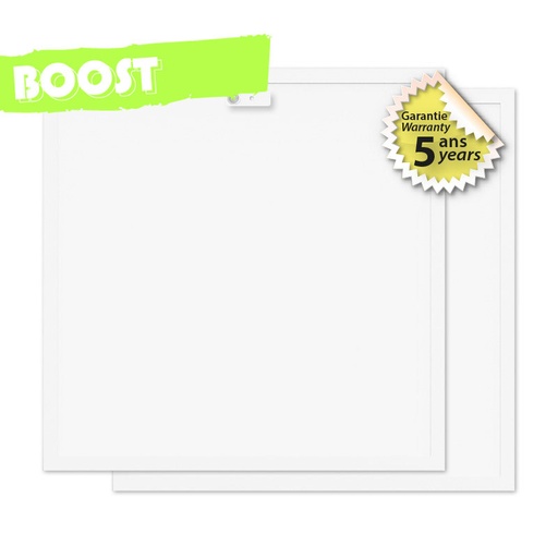 [100526] SQAUREPANEL-WHITE-BACKLIT-595x595-36W-4000K + SENSOR IR (Set of 2)