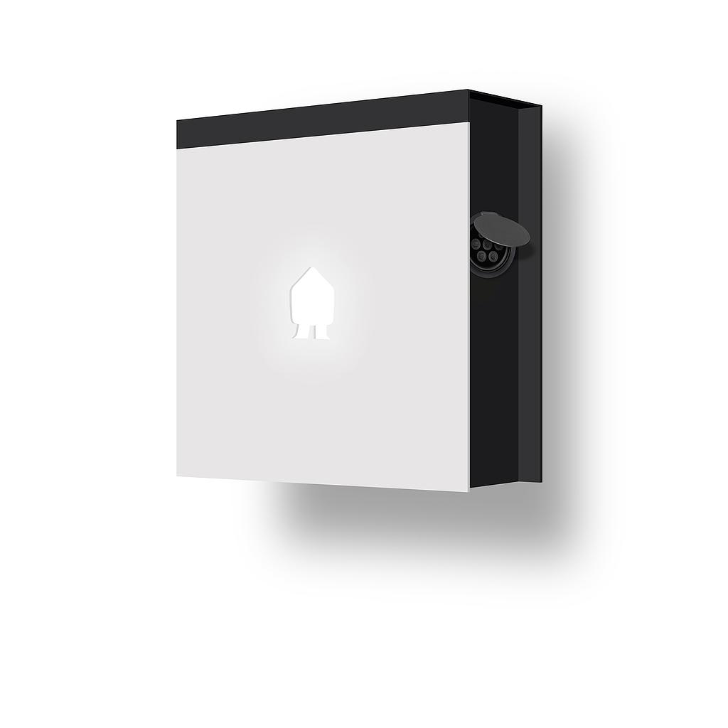 SMAPPEE EV WALL MOUNTED CHARGER 22kW 1 OR 3-PHASE WHITE - SOCKET