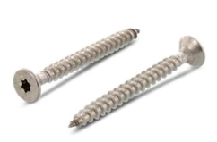 WOOD LAG SCREW 8X80 A2 COUNTERSUNK HEAD