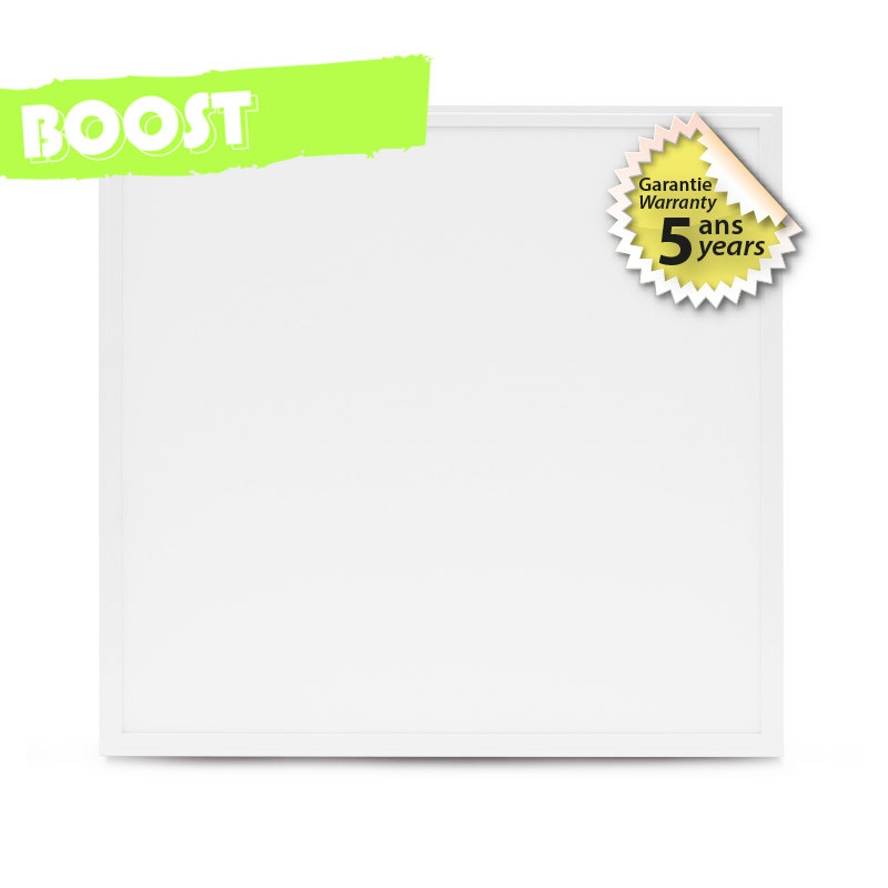 Plafonnier LED Blanc PMMA 595x595 28W 3000K - Garantie 5 ans
