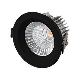 [NEC1667] INBOUWSPOT ZWART 10W 3000k 800lm UGR<19 IP65