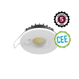 [100619] DOWNLIGHT-SPOT ESA-6W-CCT 2700/3000/4000K-DIMBAAR + DETECTOR -WIT- 5 JAAR GARANTIE