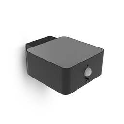 [100680] Applique Murale Noire Carrée LED Solaire 5W 3000K + Détecteur IR