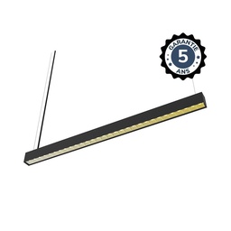 [100699] LINEAR LED REFLECTOR BLACK 1200MM CCT 24W DALI2 - PROLINE - 5 YEAR WARRANTY
