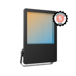 [100855] Projecteur LED Noir 200W CCT IP65 LUMOS PRO - Garantie 5 ans