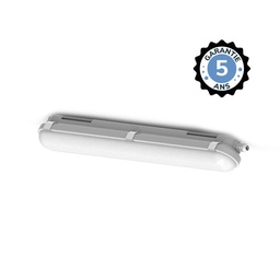 [100957] Étanche LED Intégrées + Détecteur & Préavis d'extinction 650mm 15-19W 4000K IP65 - Garantie 5 ans