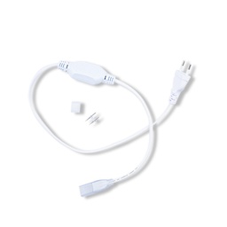 [749809] Câble alimentation + emb fin + connecteur pin male/male neon flex 27x15 mm